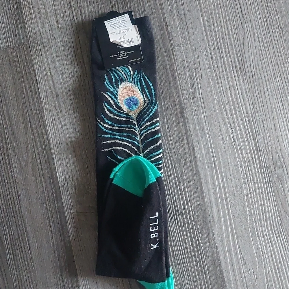 NWT K.Bell Peacock Trouser Socks